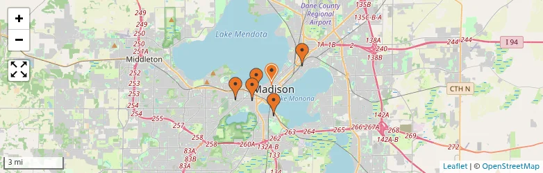 Related schools map