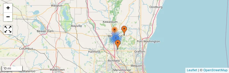 Related schools map
