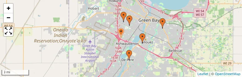 Related schools map