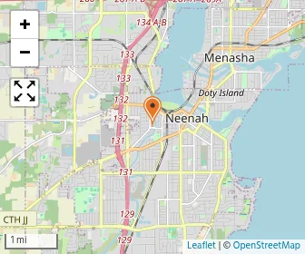 Map of Neenah Lutheran School Adams St. Campus
