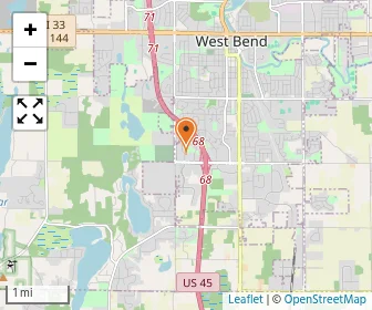 Map of Montessori Children House West Bend