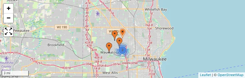 Related schools map