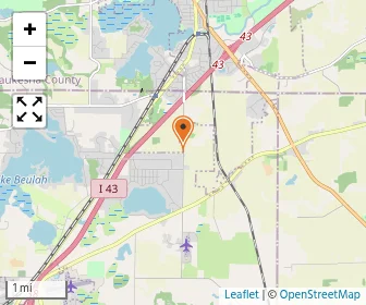 Map of Mukwonago Baptist Academy