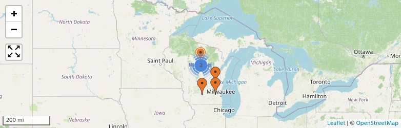 Related schools map