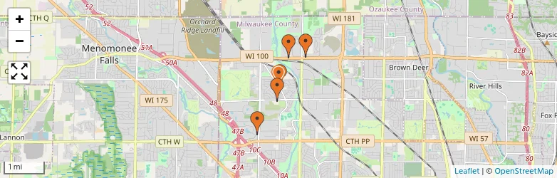 Related schools map