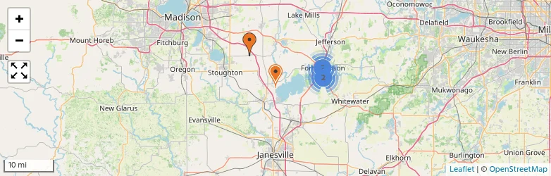 Related schools map
