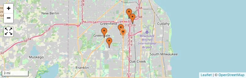 Related schools map