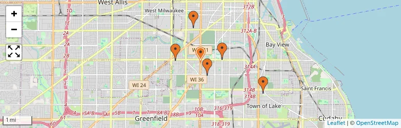 Related schools map