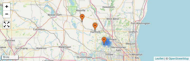 Related schools map