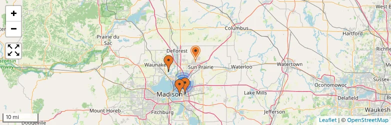 Related schools map