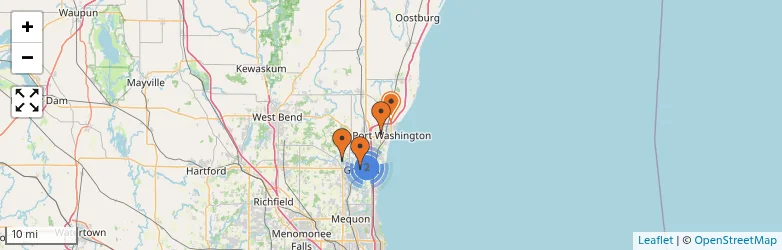Related schools map