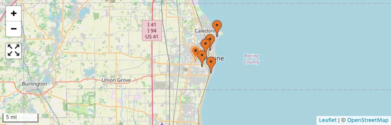 Related schools map