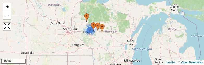 Related schools map