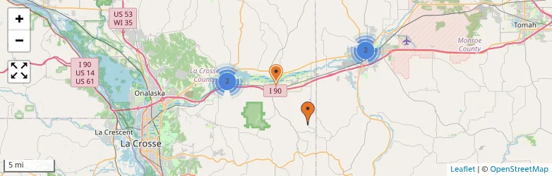 Related schools map