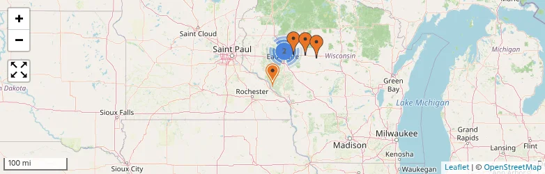 Related schools map