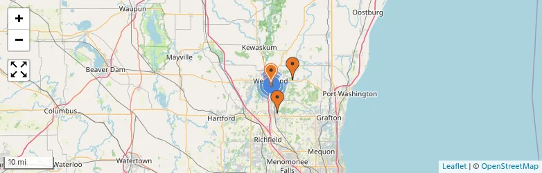 Related schools map