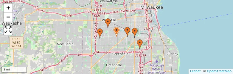 Related schools map