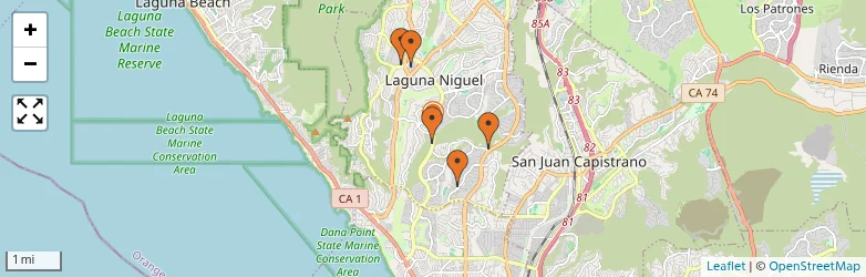 Related schools map