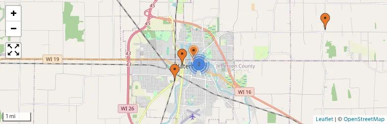 Related schools map