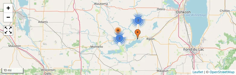 Related schools map