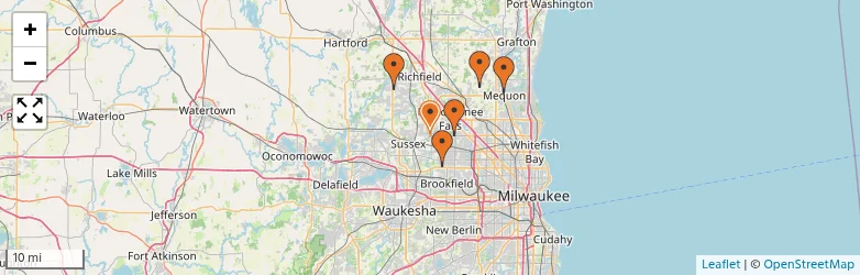 Related schools map