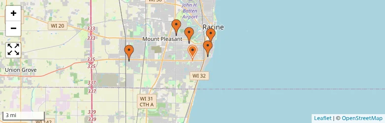 Related schools map