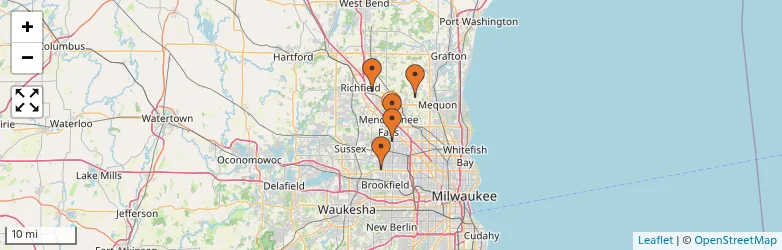 Related schools map