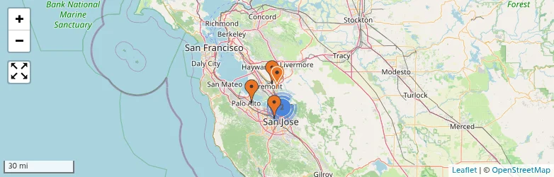 Related schools map