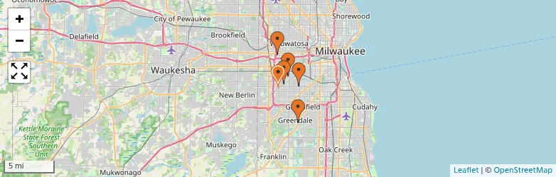 Related schools map
