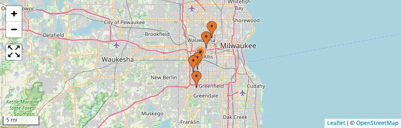 Related schools map