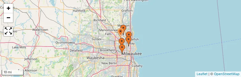 Related schools map