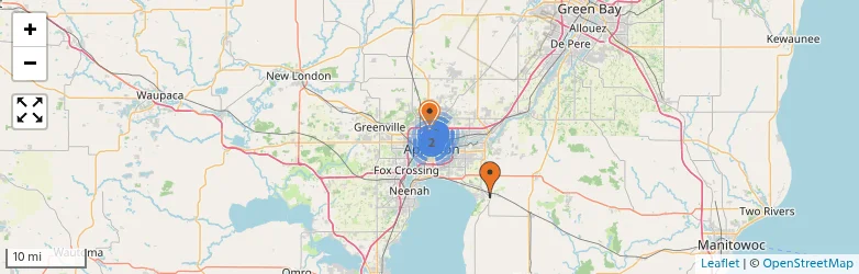 Related schools map