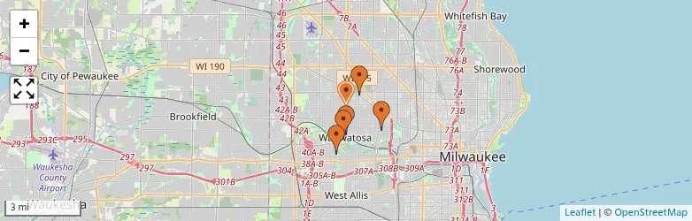 Related schools map