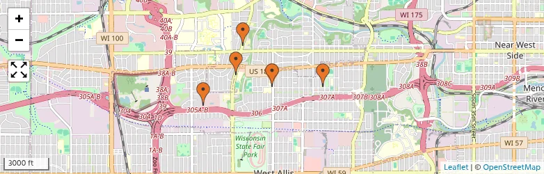 Related schools map