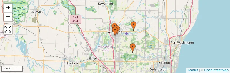 Related schools map