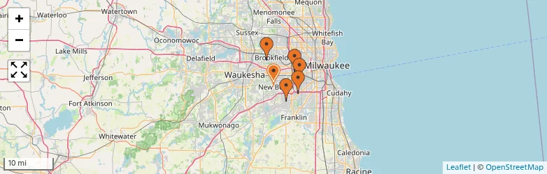 Related schools map