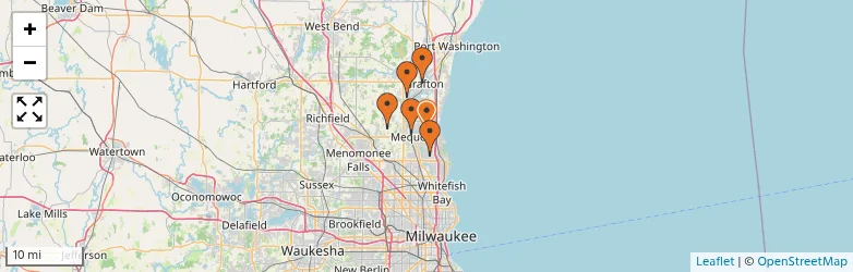 Related schools map