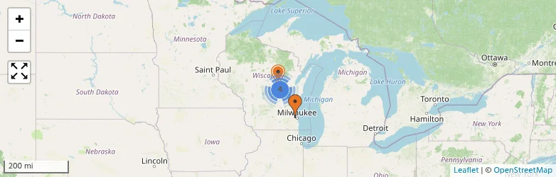 Related schools map
