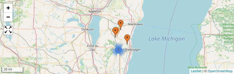 Related schools map