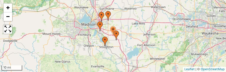 Related schools map