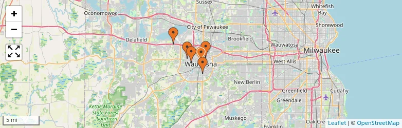 Related schools map