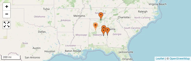 Related schools map