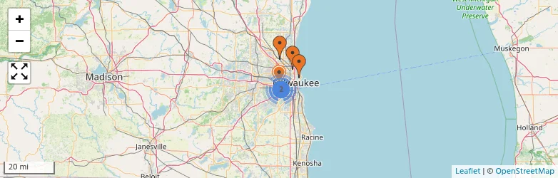 Related schools map