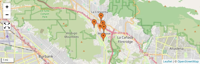 Related schools map