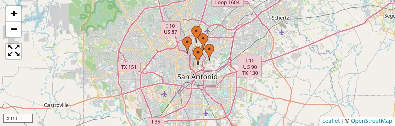 Related schools map