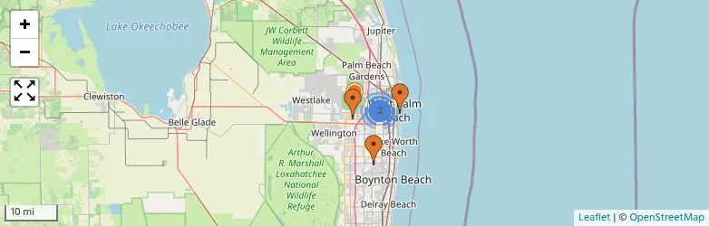 Related schools map
