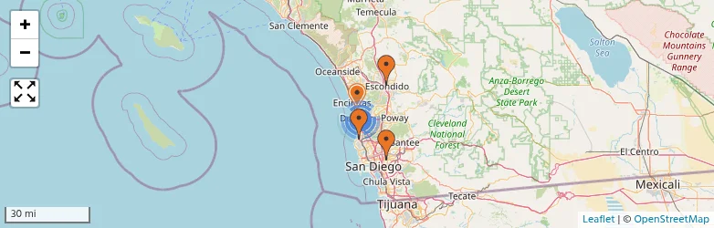 Related schools map