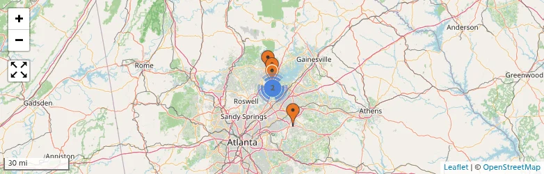 Related schools map