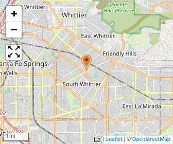 Map of Carden Academy of Whittier