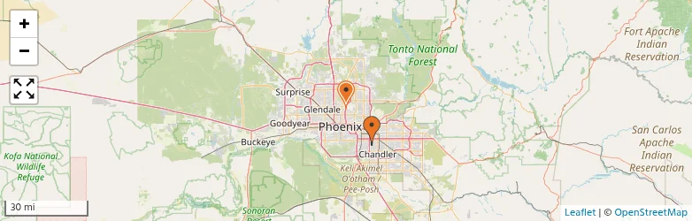 Related schools map